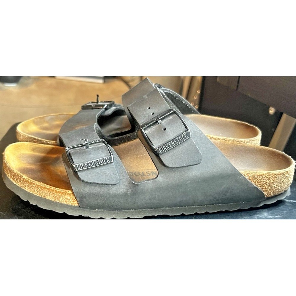 Birkenstock Arizona Sandals Two Strap Cork Footbed Slide Buckle Women's 11/EU 42